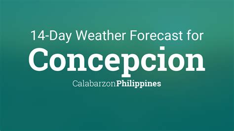accuweather concepcion tarlac|Weather Today for Concepcion, Tarlac, Philippines .